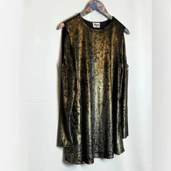 Show Me Your Mumu | Teddy Johnny Dress Velvet Cold Shoulder - Picture 3 of 8